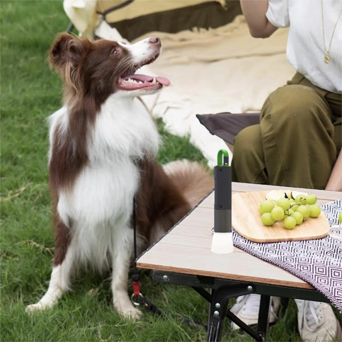 P50 1000 Lumens Outdoor Multi-functional Zoomable LEP White Laser Flashlight Type-C Charging Telescopic Torch for Emergency