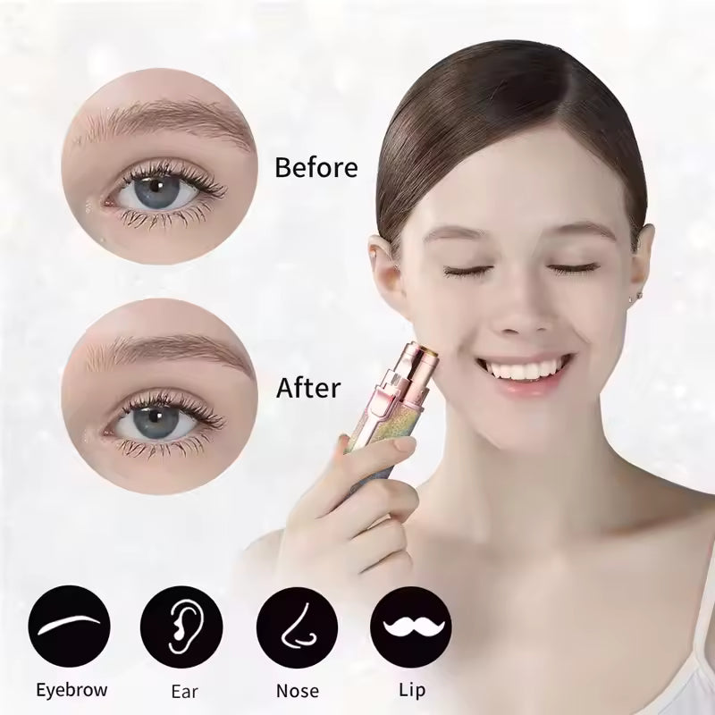 Electric Eyebrow Trimmer Painless Pen Eyebrow Remover Lady Hair Machine Razor Shaver Epilator Private Depilator For Women Lady
