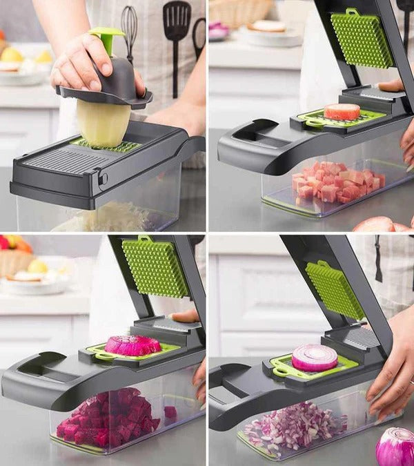 Multifunctional 16 in 1 Nicer Dicer Vegetable Cutter