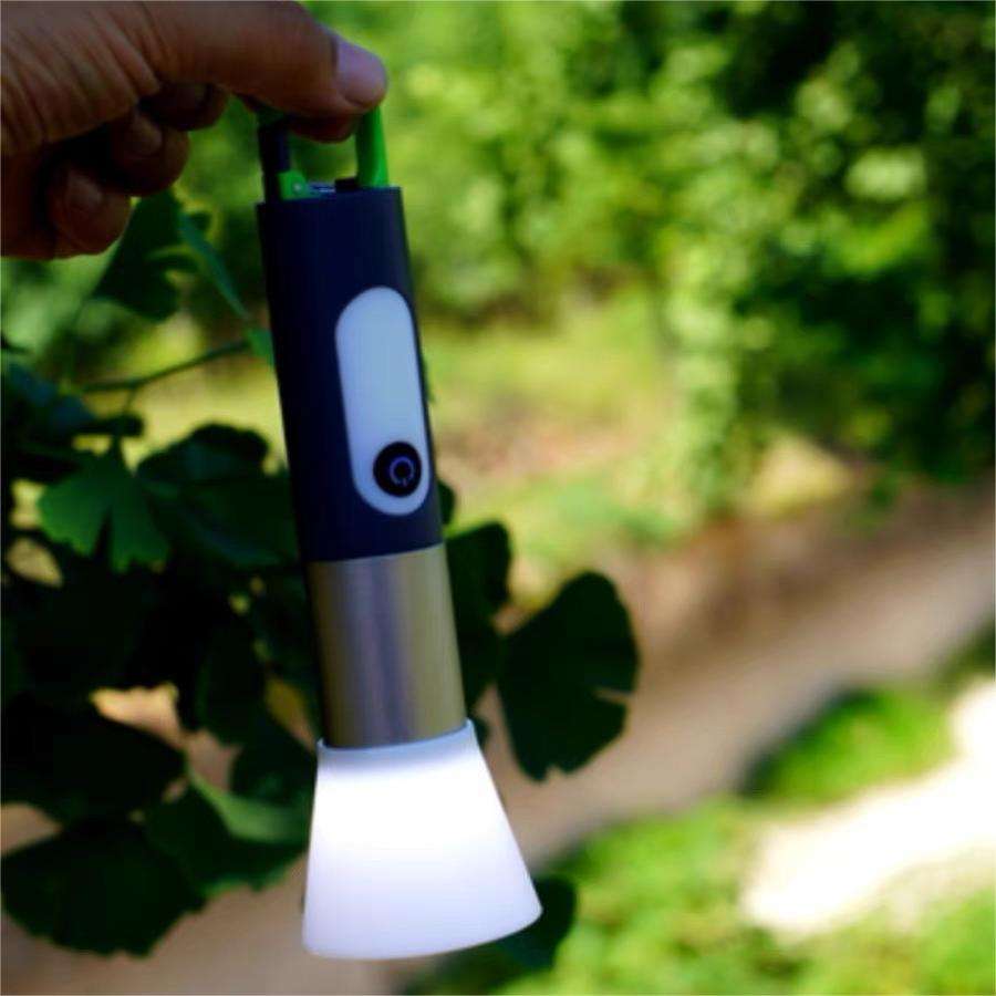 P50 1000 Lumens Outdoor Multi-functional Zoomable LEP White Laser Flashlight Type-C Charging Telescopic Torch for Emergency