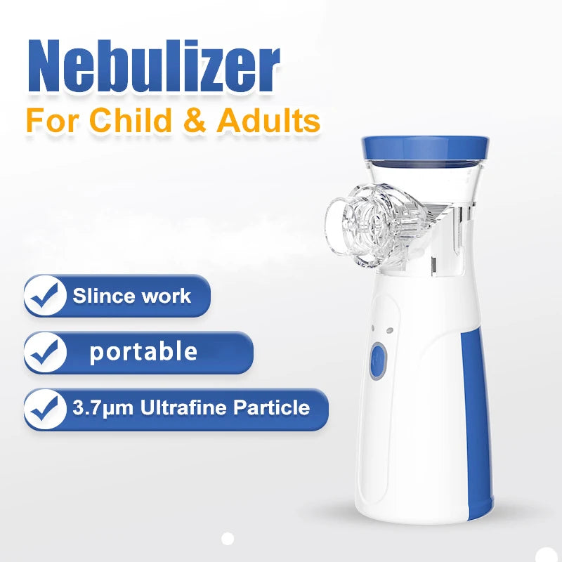 Mesh Portable Nebulizer Machine & Mask for Kids and Adults Mini Inhaler Nebulizer