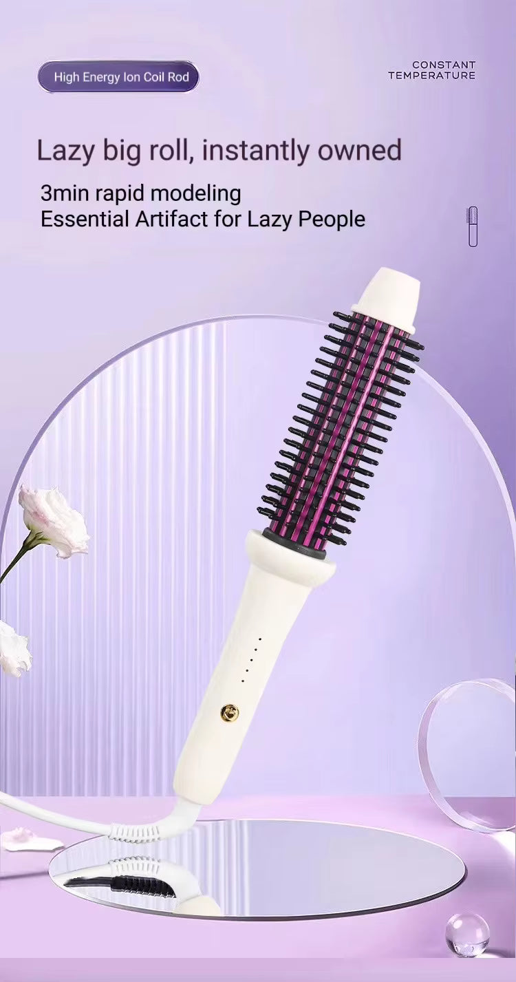 SKERTS Pro Hair Straightener 2 in 1 Hair Styler One Step Fast Straightening Brush Hair Curler