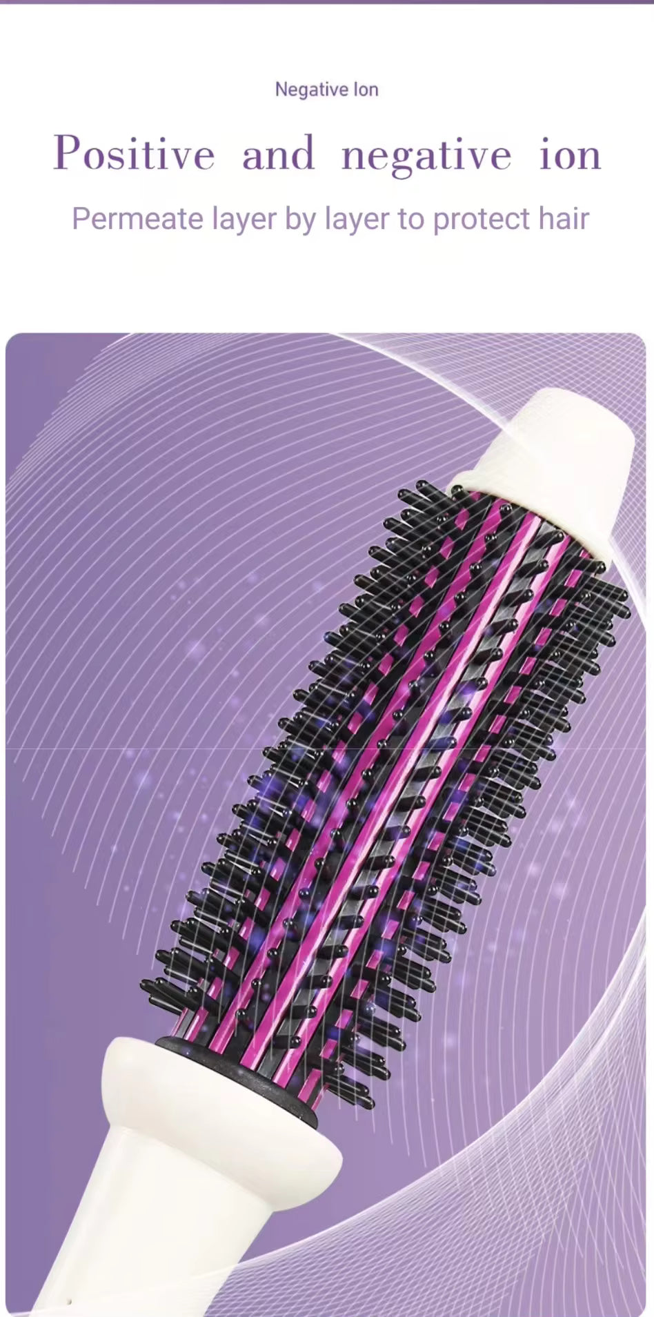 SKERTS Pro Hair Straightener 2 in 1 Hair Styler One Step Fast Straightening Brush Hair Curler